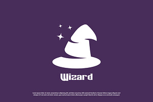 Witch Hat Logo Design Illustration, a Branding & Logo Template by Morvana Crew
