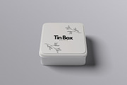 Square Tin Box Mockup, a Product Mockup by xavier_studio (Thumbnail 4 of 5)