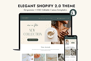 Jewelry Elegant Shopify Theme, a Shopify Template by Sky and Stars (Thumbnail 1 of 5)