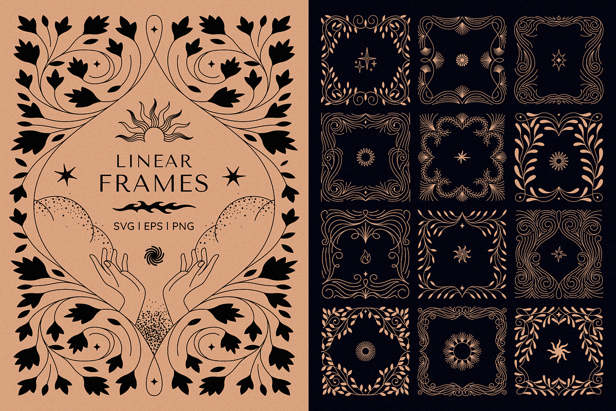 Frames, design elements, a Graphic by venimo