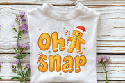 Christmas Gingerbread Man Oh Snap, an Illustration by CraftArtStudio (Thumbnail 3 of 4)