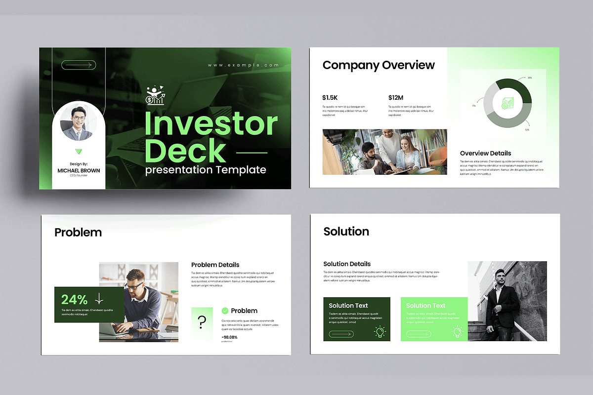 Investor Deck Presentation Template, a Presentation Template by MightyDesign (Photo 2 of 8)