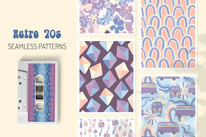 Retro 70s Seamless Patterns vol 2