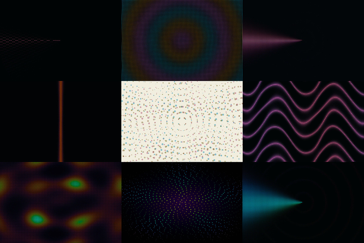 Retro-Tech 4K Grid Dots Motion Pack, a Background Graphic by cheapmotiongraphics (Photo 2 of 7)