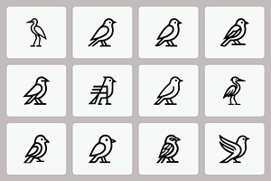 Bird Logos Collection, a Branding & Logo Template by Vectorium Studio