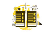 Storage media concept illustrations, a Technology Illustration by IMG visuals characters (Thumbnail 2 of 9)