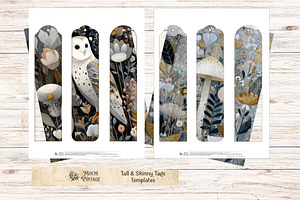 Gift Tags Template Canva Affinity, a Card Template by Print Haven Mochi Vintage