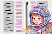 CUTE ILLUSTRATION PROCREATE BRUSHES, a Brush Add-On by AlexandraArt (Thumbnail 6 of 12)