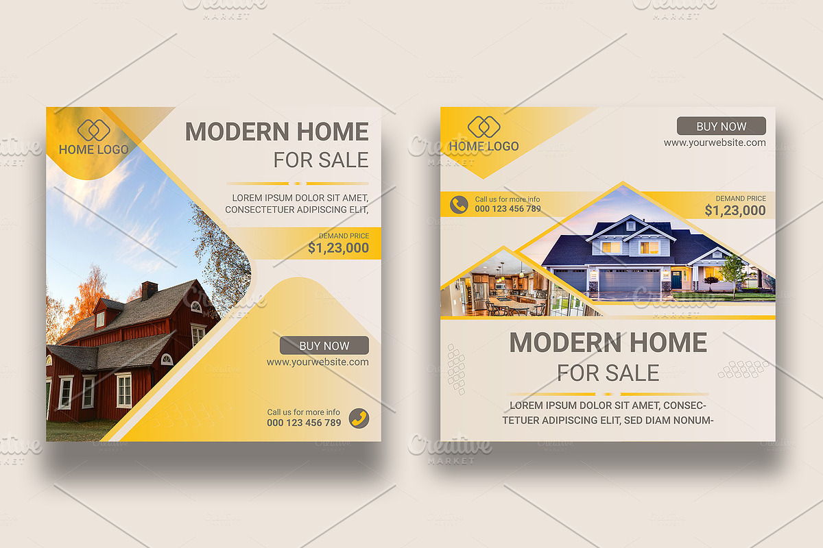 Home Sale Real Estate Instagram Post, a Social Media Template by mh_arif (Photo 4 of 4)