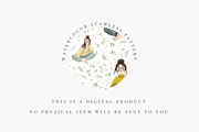 Quirky Girl Seamless Pattern, a Decorative Illustration by Pati Charm Studio (Thumbnail 2 of 7)