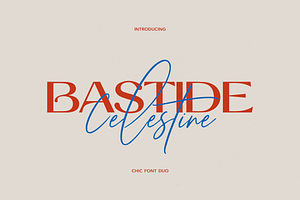 Bastide Celestine Font Duo, a Serif Font by elvinova