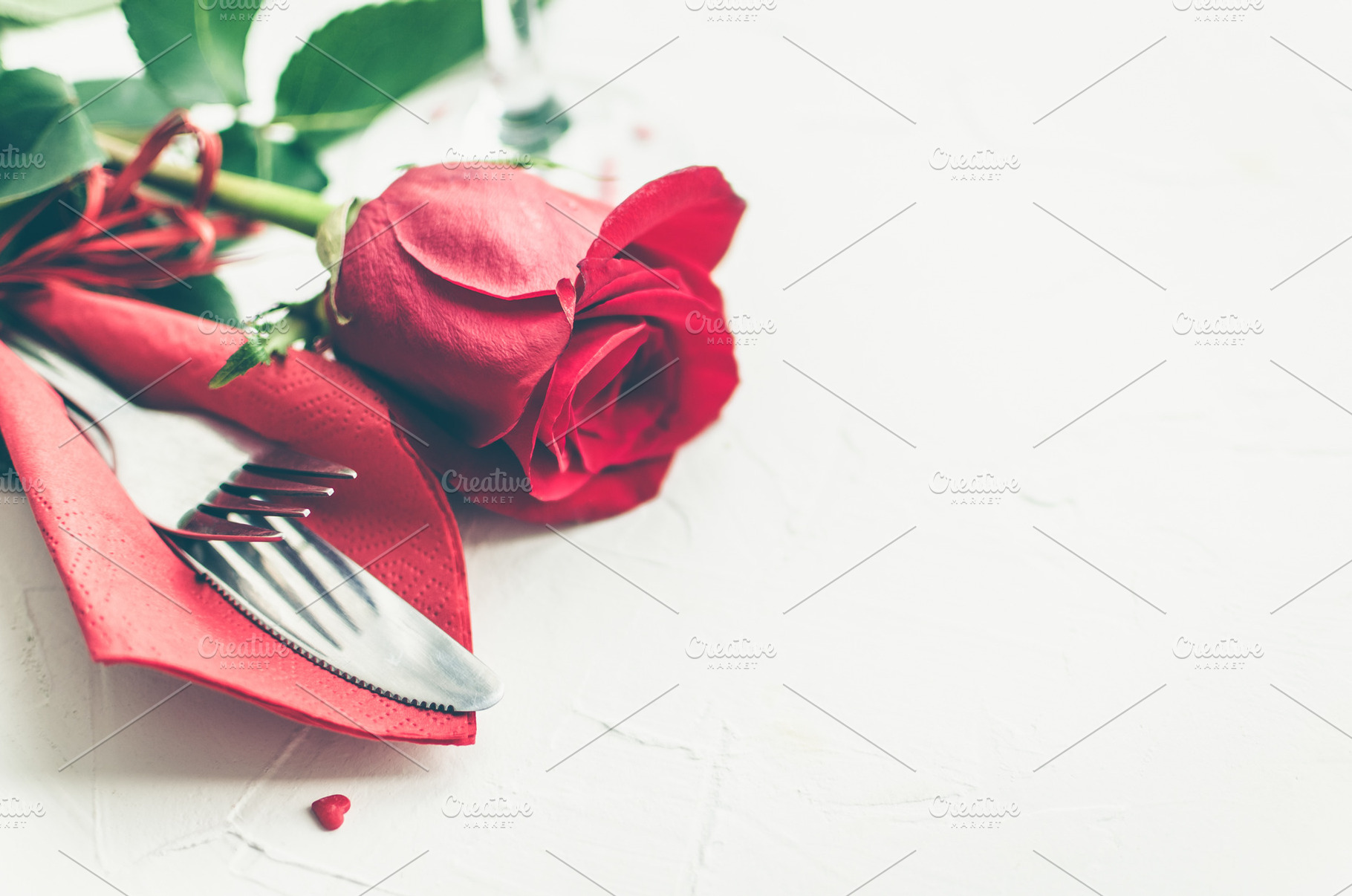 Valentine's day tabble setting with stock photo containing st valentine and, a Holiday Photo by NelliKovalchuk
