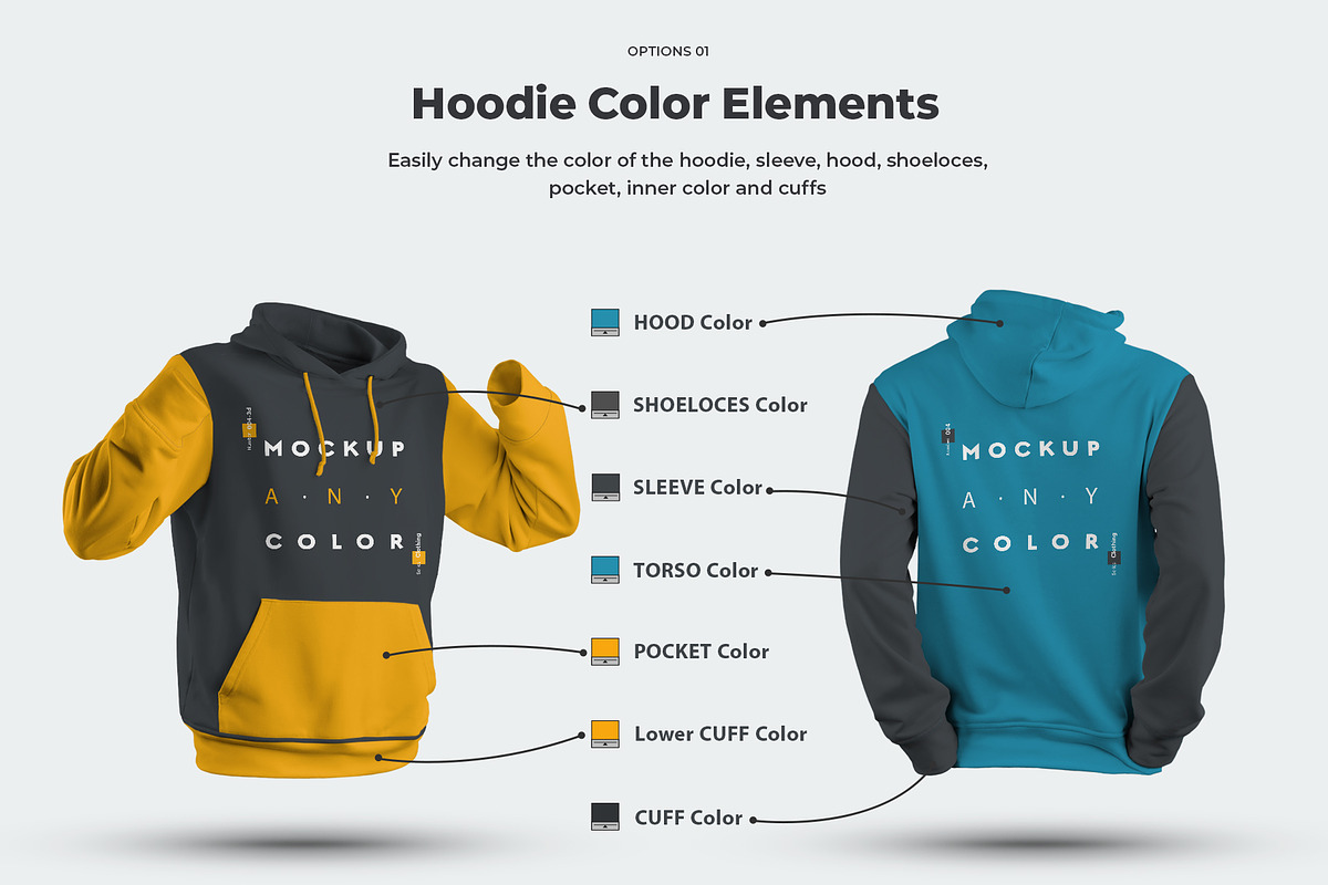 8 3D Men Mockups Hoodie, a Hoody Mockup by Grow Design Craft Studio (Photo 2 of 7)