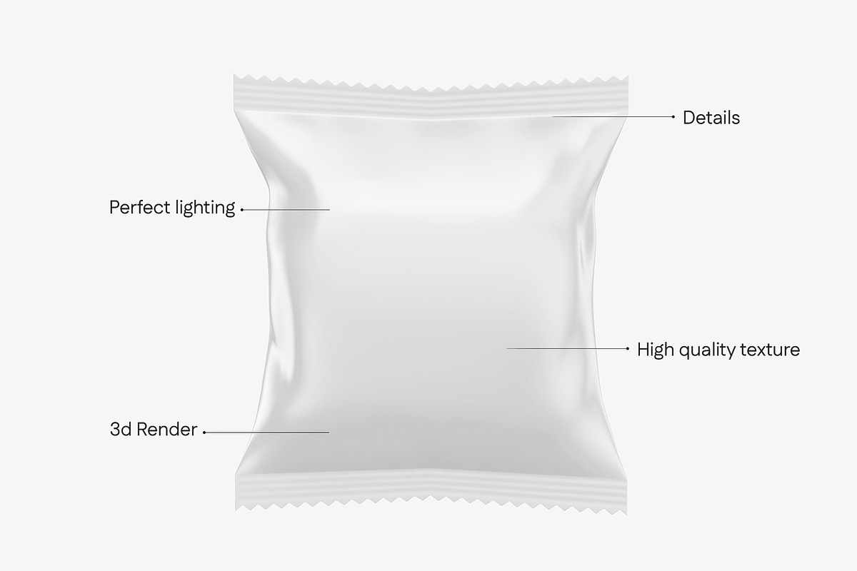Snack Bag Packaging Mockup, a Packaging Mockup by Ram Studio LLC (Photo 5 of 12)