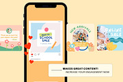 Kids Theme Instagram Post Templates, a Social Media Template by Hell Yeah Designs (Thumbnail 5 of 14)