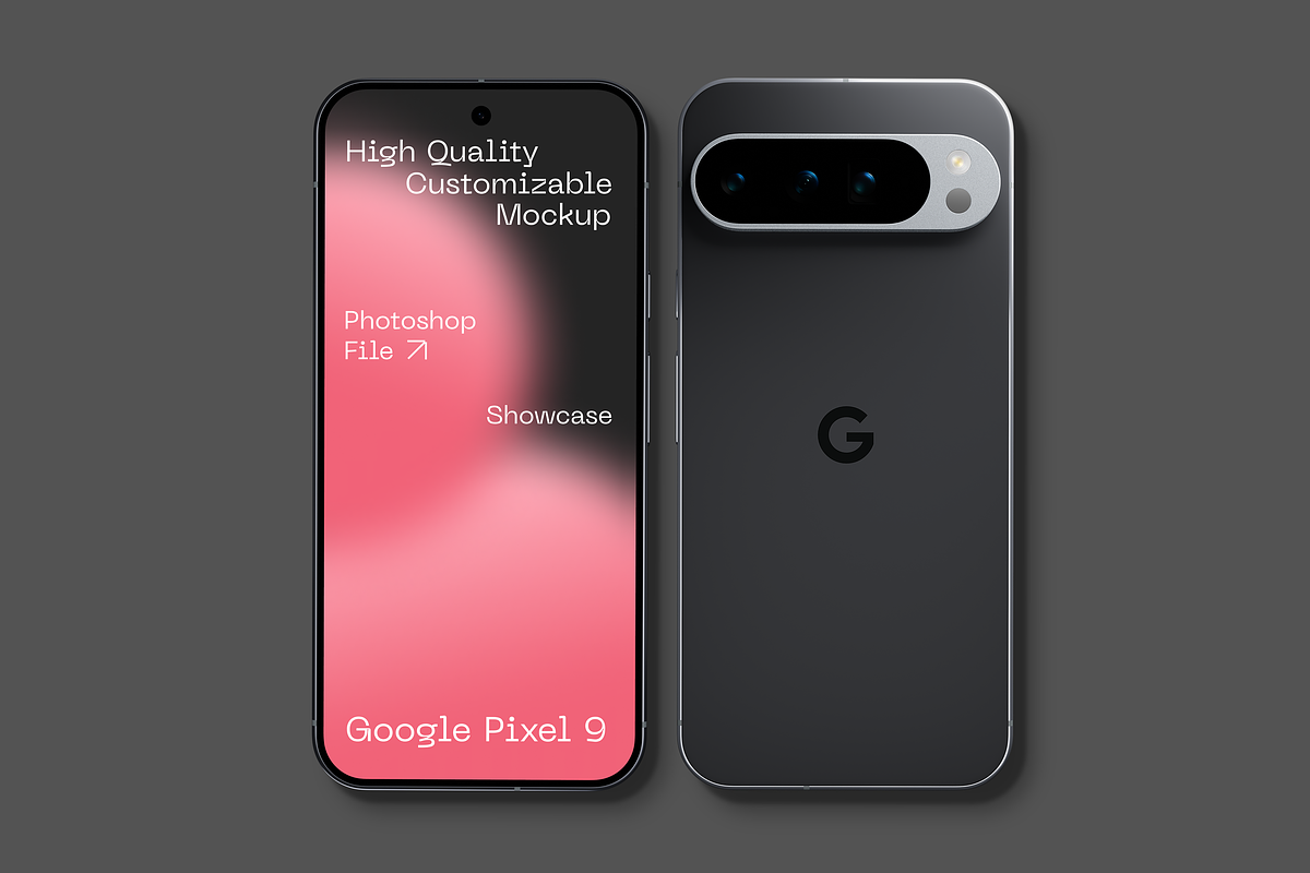 Pixel 9 Smartphone Mockup, a Device Mockup by Mockupdaddy (Photo 6 of 37)
