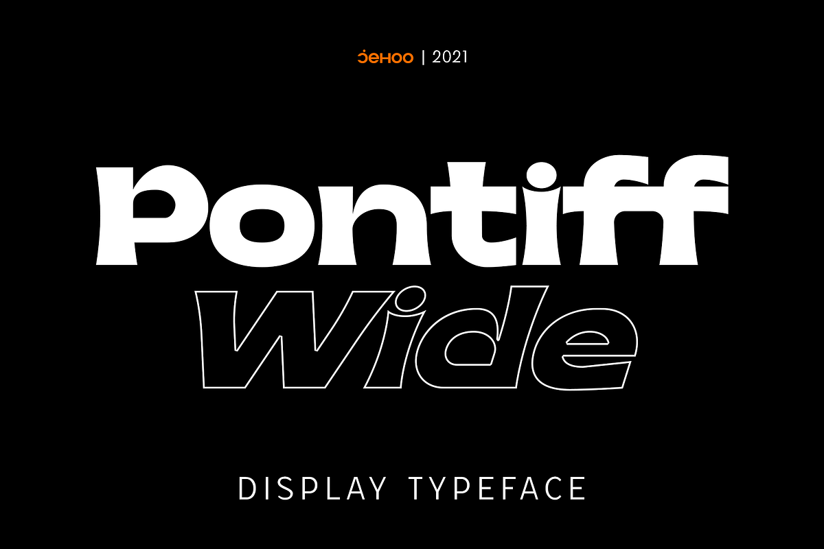 Pontiff Wide Display Typeface, a Font by Jehoo Creative (Photo 1 of 8)