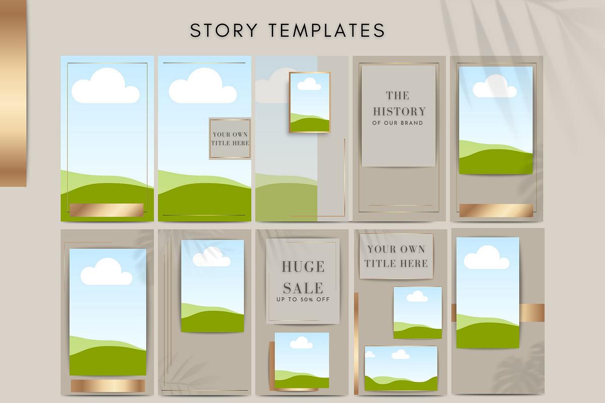 Beige Instagram Templates for Canva, a Social Media Template by Innova Studio (Photo 3 of 9)