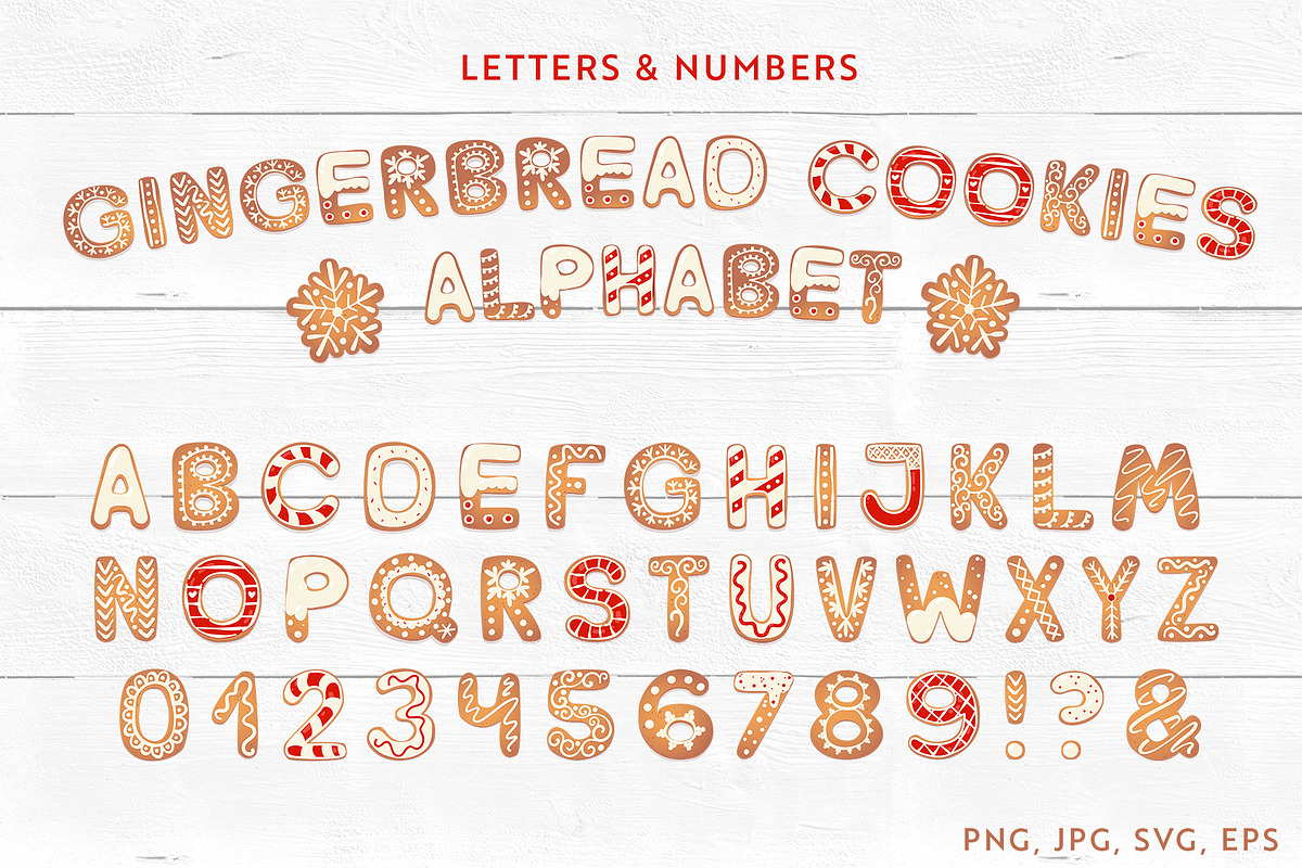 Gingerbread | Christmas Cookies Set, an Object Graphic by Kandella's Art (Photo 3 of 9)