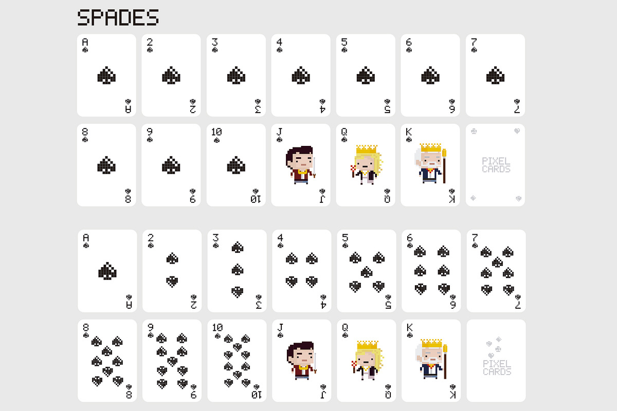 Pixelated Poker Cards, an Illustration by DeLaGranSiete (Photo 5 of 6)