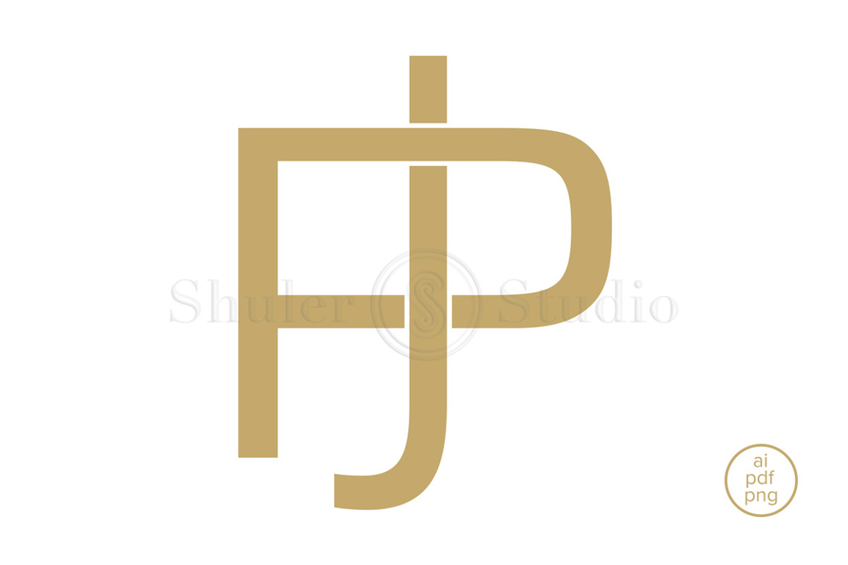 JP Monogram PJ Monogram, a Branding & Logo Template by Shuler Studio