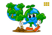 Earth Day Character Vector Pack 01, an Object Illustration by MEDZ (Thumbnail 6 of 6)