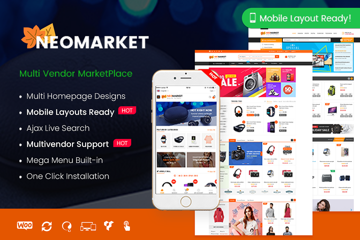 NeoMarket - Multi Vendor WooCommerce, a WordPress Template by WPThemeGo