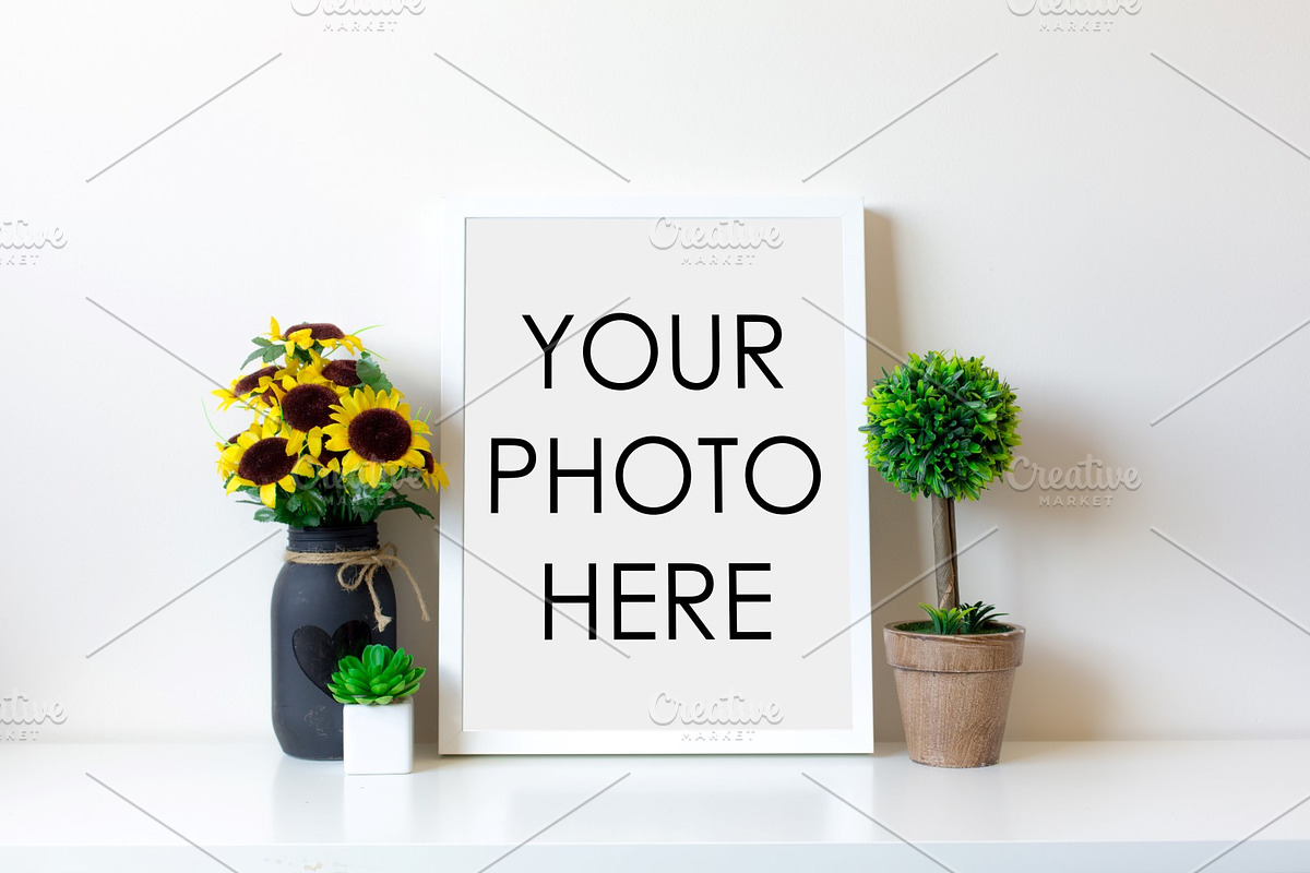 10 Minimalist White Mockup Frames, a Packaging Mockup by F R A M E D // SUPPLY CO. (Photo 3 of 11)