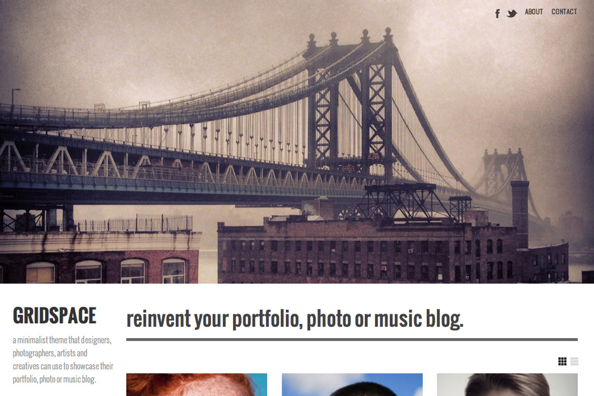 Gridspace, a WordPress Template by Graph Paper Press (Photo 2 of 4)