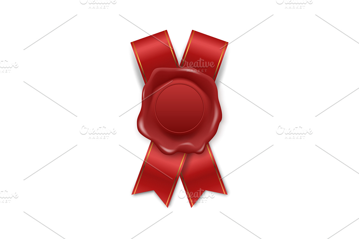 Wax Seal. Vector Set., an Object Graphic by Gomolach (Photo 4 of 11)