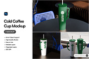 Cold Coffee Cup Mockup, a Packaging Mockup by SLAB! Design (Thumbnail 1 of 5)