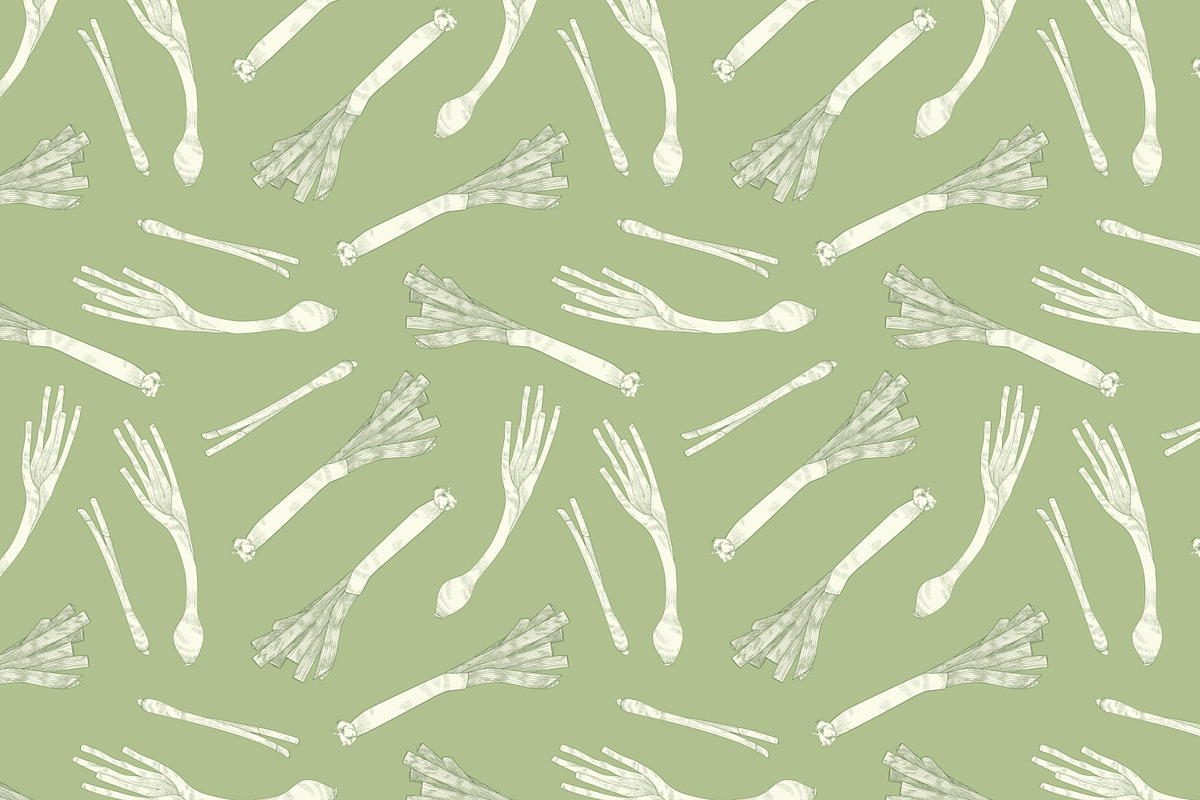 Onion set and seamless pattern, a Food Illustration by Good Studio (Photo 5 of 7)
