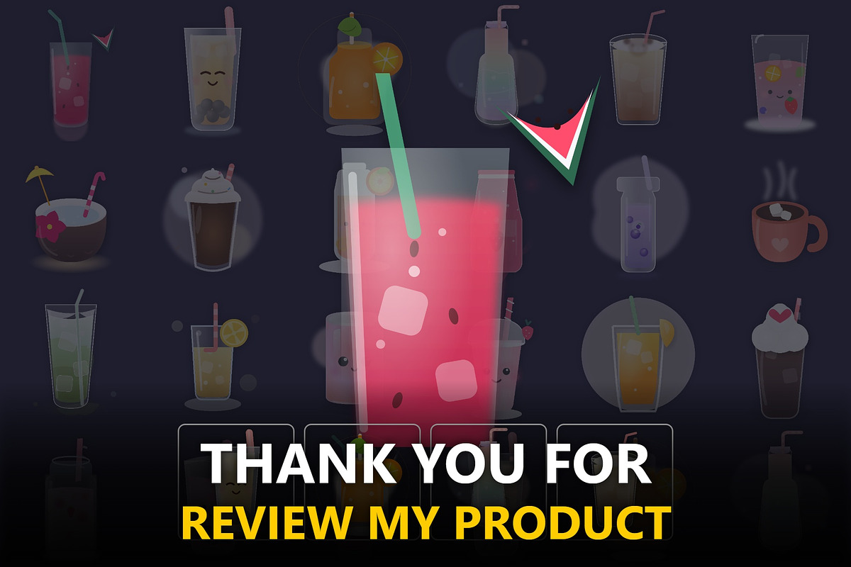 Asset Drink Cute Kawaii, a Food Illustration by Eka Design (Photo 5 of 5)