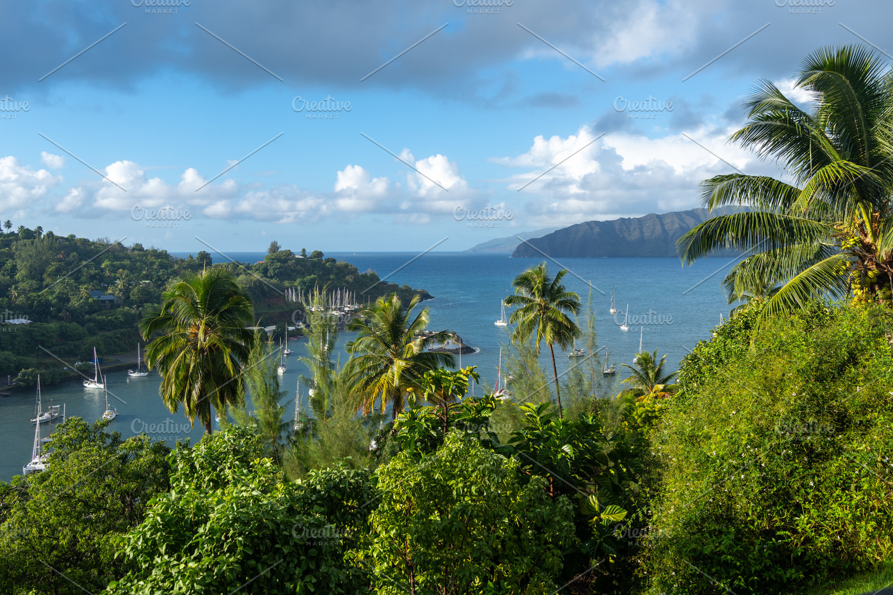 Atuona Bay in Hiva Oa, Marquesas Islands, French Polynesia, a Nature Photo by GoodGoods