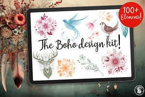 Procreate, The Boho Design Kit