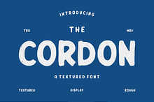 Cordon - Textured Font