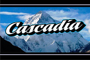 Cascadia, a Script Font by Art And Sign Unlimited (Thumbnail 1 of 4)