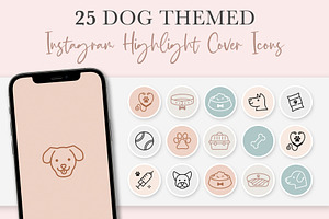 Dog Themed Instagram Cover Icons