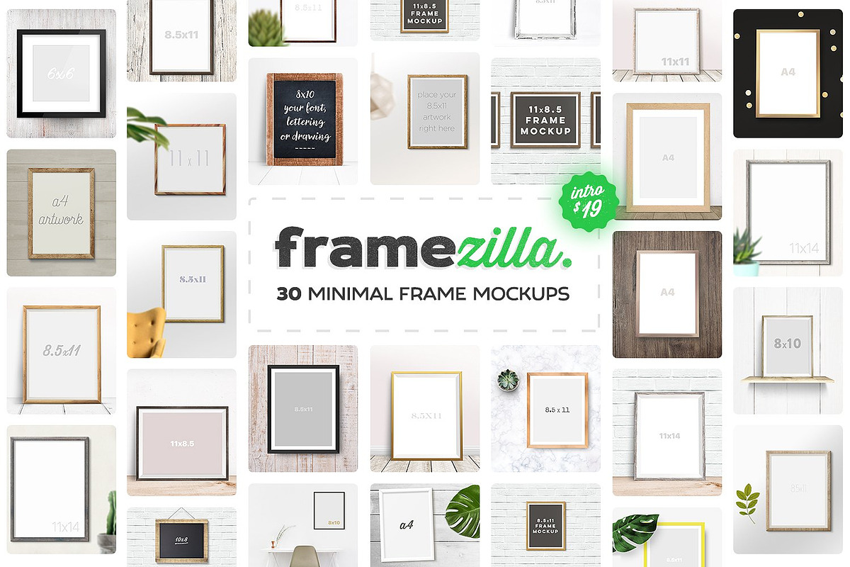 Framezilla. 30 Frame Mockups, a Mockup by Frisk Shop (Photo 1 of 9)