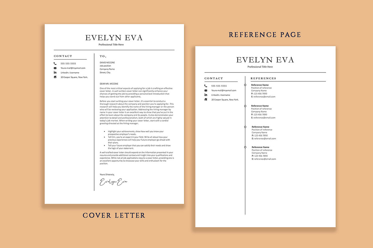 Modern Professional Resume Template, a Resume Template by VictoriousVita (Photo 5 of 8)