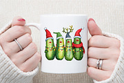 Funny Christmas Pickles PNG, an Illustration by Sublimation Artist (Thumbnail 4 of 9)