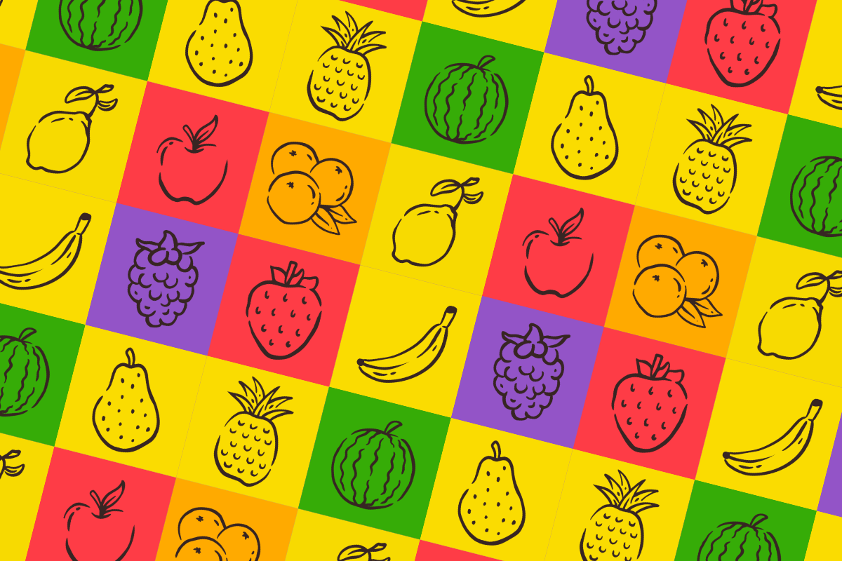 Fruit Vector Outline Handdrawn, a Pattern Graphic by Mangustudio (Photo 2 of 3)