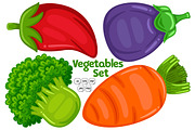 Vegetables Set Vector #01, an Object Graphic by MEDZ (Thumbnail 3 of 3)