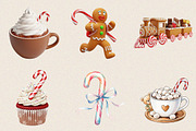 Christmas Candy Canes & Sweets Clipa, an Illustration by SVGArt (Thumbnail 8 of 8)