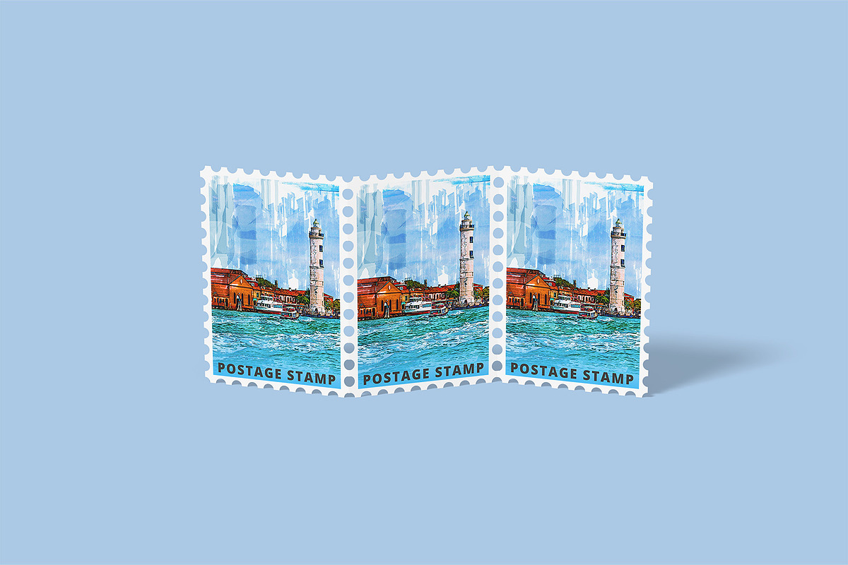 Postage Stamp Mockups Collection, a Flyer Template by Compositing Studio (Photo 16 of 22)