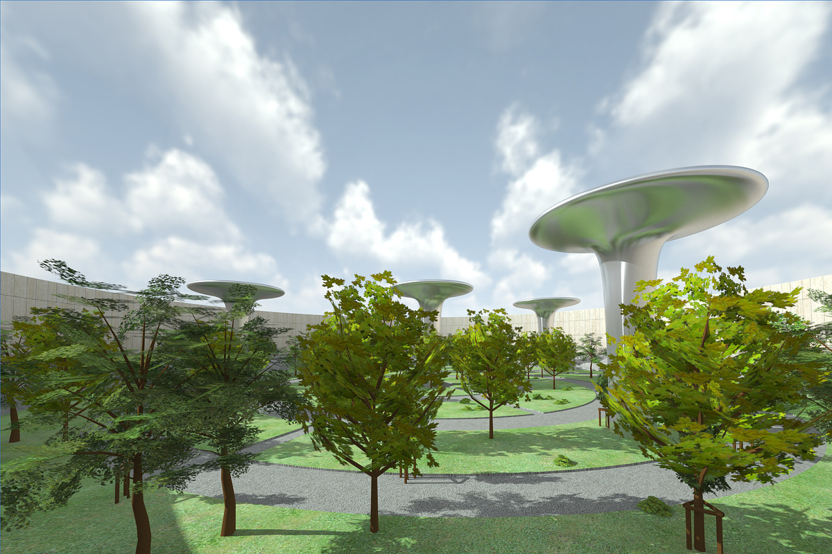 Futuristic Architecture Skyscraper 9, an Architecture 3D Model by Daniel Mikulik (Photo 10 of 10)
