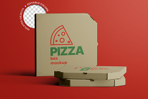 Pizza Box Mockup & Scene Creator