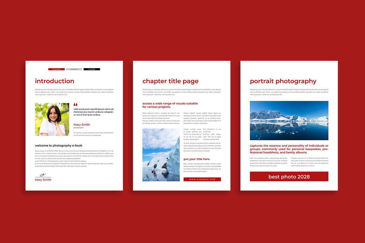 Creative Photography eBook Layout, an UI Kit Template by MightyDesign (Photo 3 of 10)