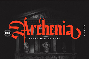 Archenia, a Blackletter Font by RNDI Type Foundry