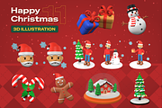 Happy Christmas 3D Illustration Pack, an Object 3D Model by Burntilldead (Thumbnail 7 of 7)